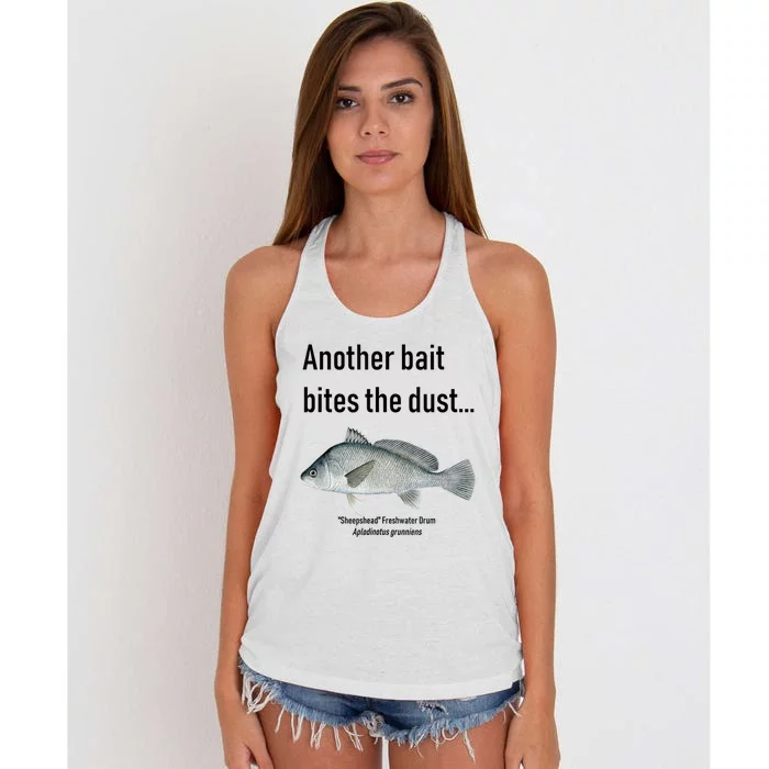 Sheepshead Freshwater Drum Women's Knotted Racerback Tank