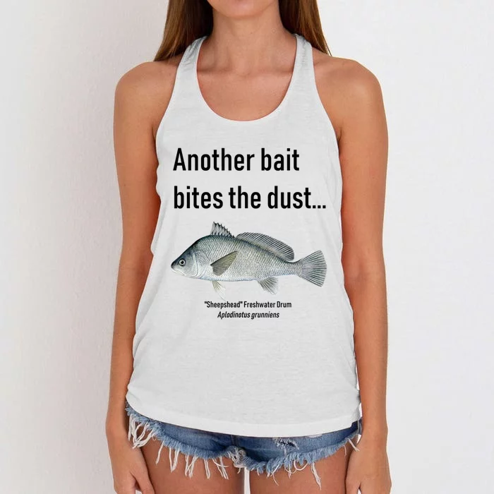 Sheepshead Freshwater Drum Women's Knotted Racerback Tank