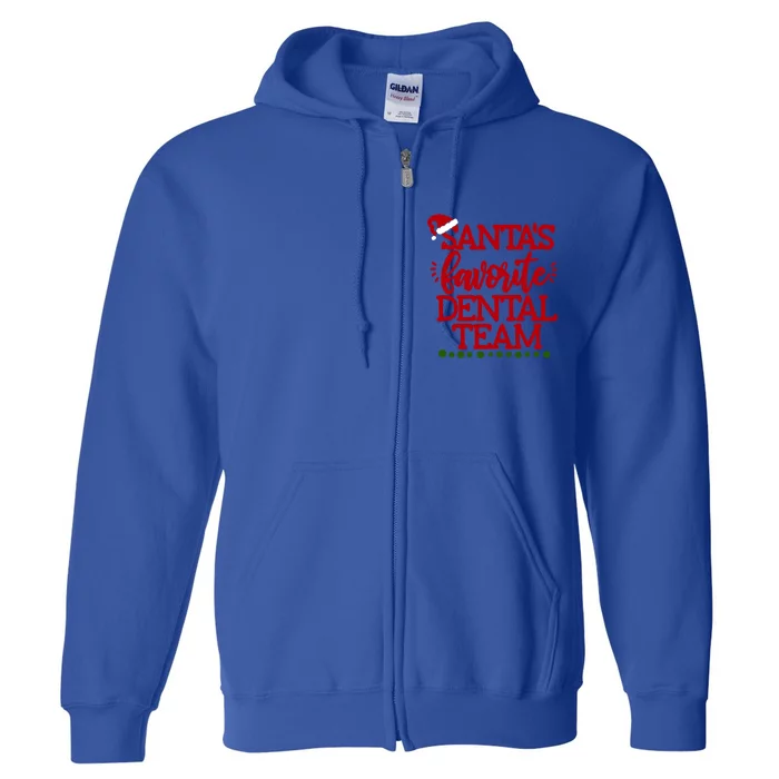 Santas Favorite Dental Team Santas Favorite Nurse Love Elf Gift Full Zip Hoodie