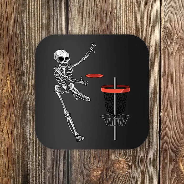 Skeleton Flying Disc Golf Halloween Frisbee Easy DIY Costume Coaster