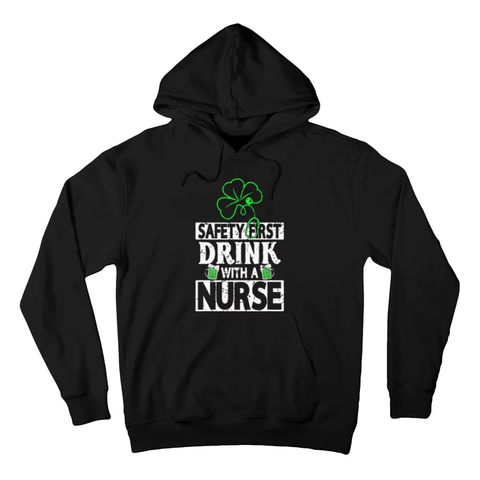 Safety first drink with a Nurse Shenanigan Clover Irishman Hoodie