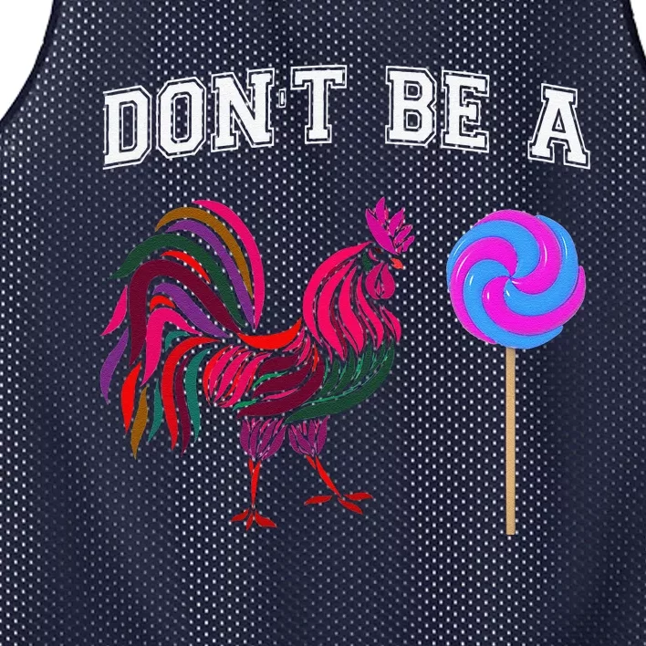 'S Father's Day Gift Dont Be A Sucker Cock Funny Mesh Reversible Basketball Jersey Tank