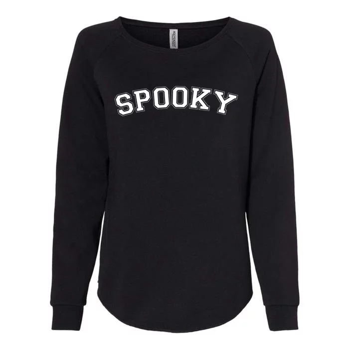 Spooky Front Design Gift Womens California Wash Sweatshirt