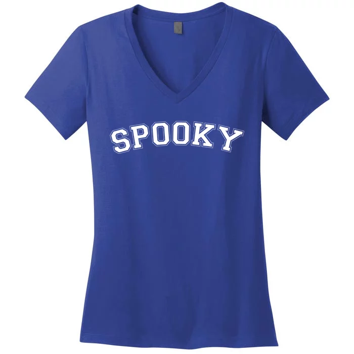 Spooky Front Design Gift Women's V-Neck T-Shirt