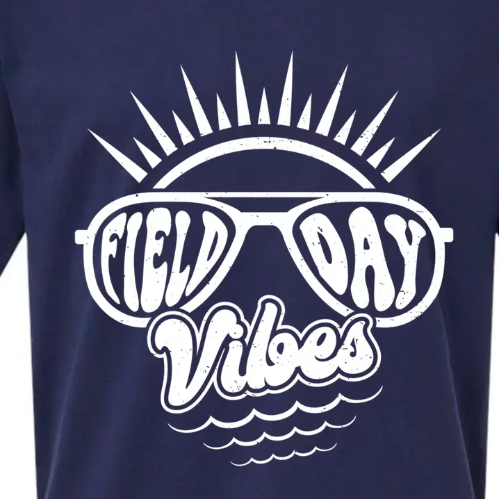 Sunrise Field Day Vibes Last Day Of School Field Day Teacher Gift Sueded Cloud Jersey T-Shirt