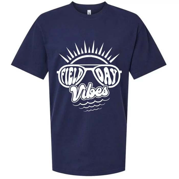 Sunrise Field Day Vibes Last Day Of School Field Day Teacher Gift Sueded Cloud Jersey T-Shirt