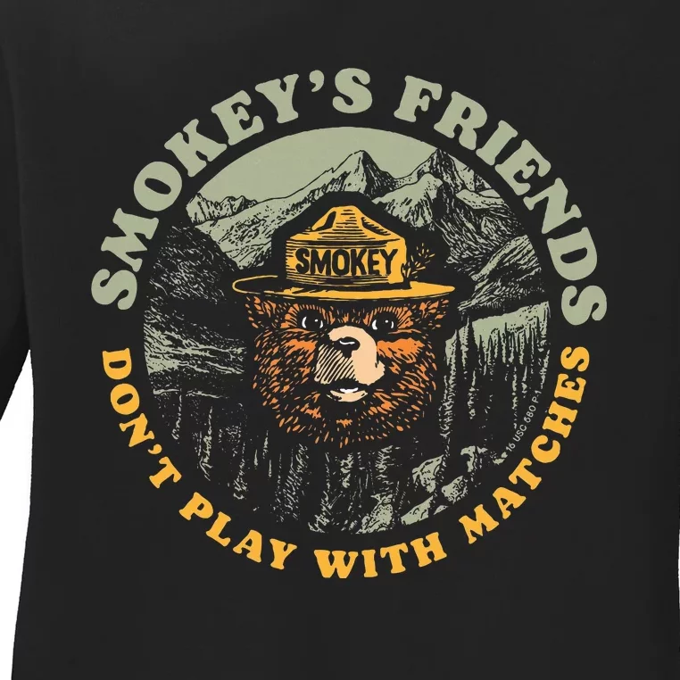 SmokeyS Friends DonT Play With Matches Retro Ladies Long Sleeve Shirt