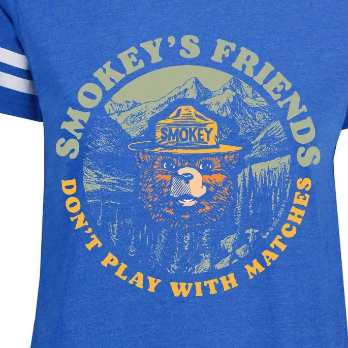 SmokeyS Friends DonT Play With Matches Retro Enza Ladies Jersey Football T-Shirt