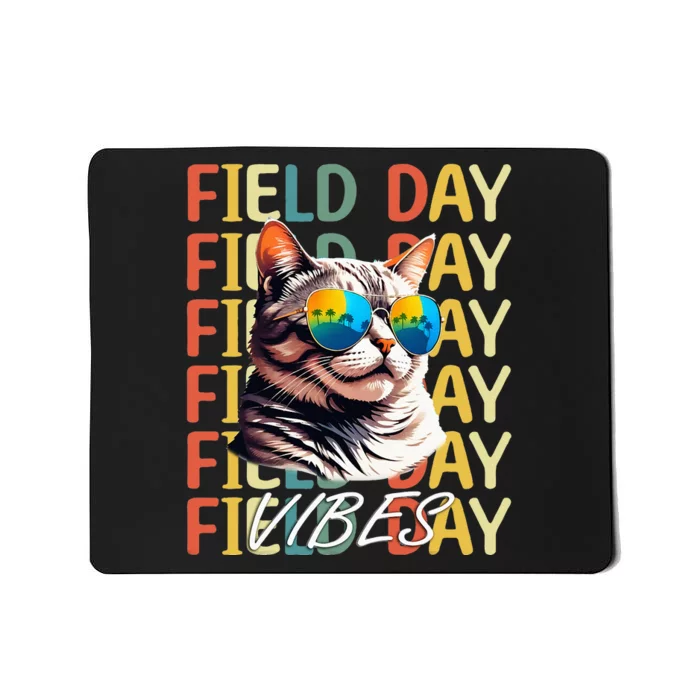 School Field Day Vibes Summer 2024 Cat Teachers Mousepad