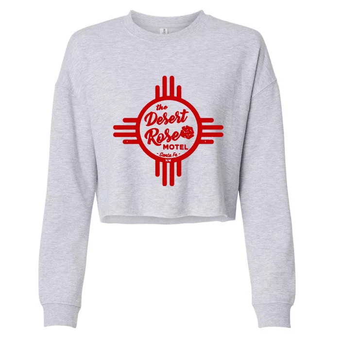 Santa Fe Desert Rose Cropped Pullover Crew