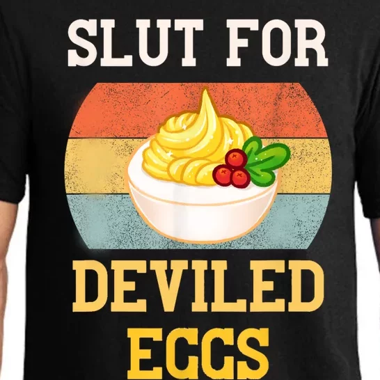 Slut For Deviled Eggs Pajama Set