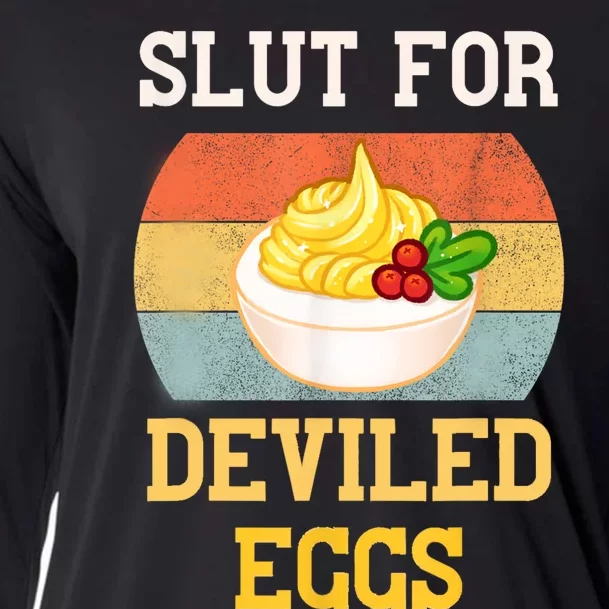 Slut For Deviled Eggs Cooling Performance Long Sleeve Crew