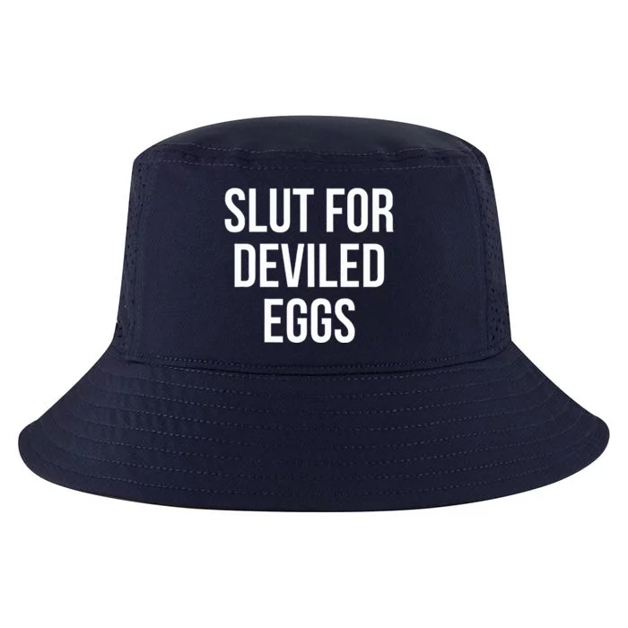 Slut For Deviled Eggs  Funny Gag Gift Cool Comfort Performance Bucket Hat