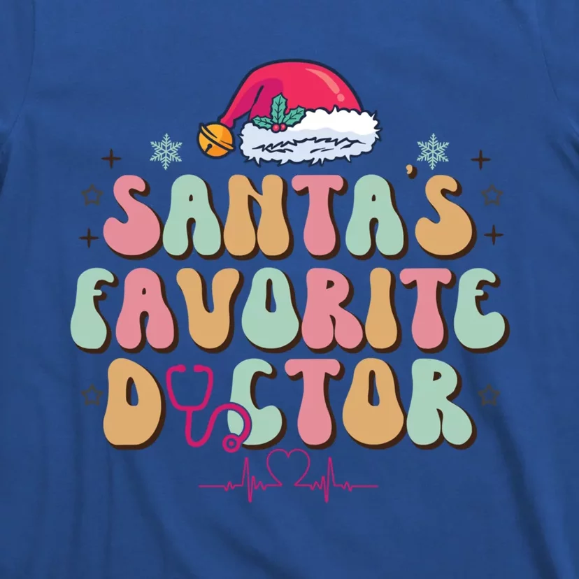 Santas Favorite Doctor Christmas Festive Holiday Gift T-Shirt