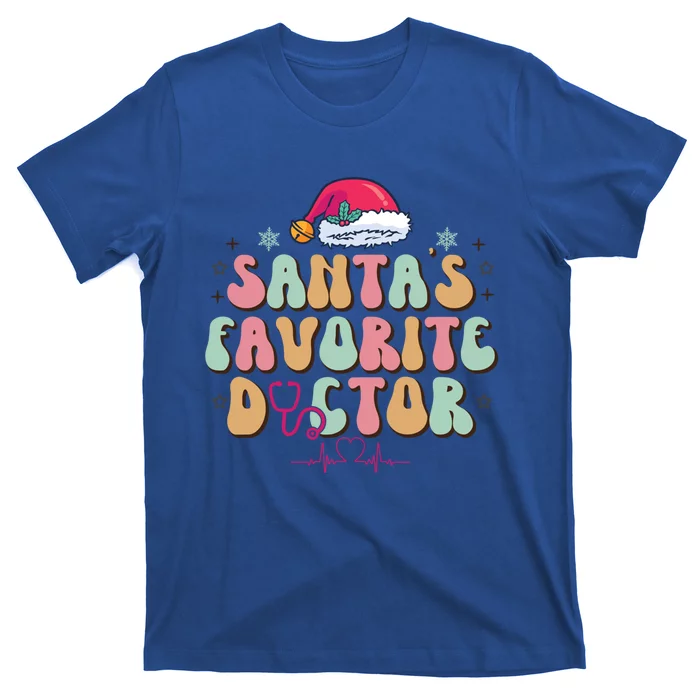 Santas Favorite Doctor Christmas Festive Holiday Gift T-Shirt