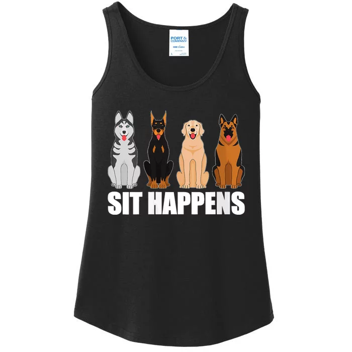 S Funny Dog Training Art For Dog Lover Puppy Pet V Neck Ladies Essential Tank