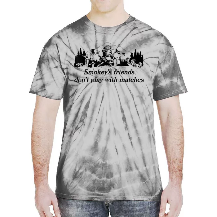 Smokey's Friends Don't Play With Matches Tee Tie-Dye T-Shirt