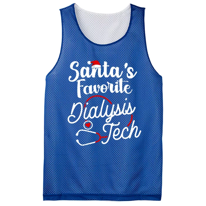 Santa's Favorite Dialysis Tech Gift Mesh Reversible Basketball Jersey Tank