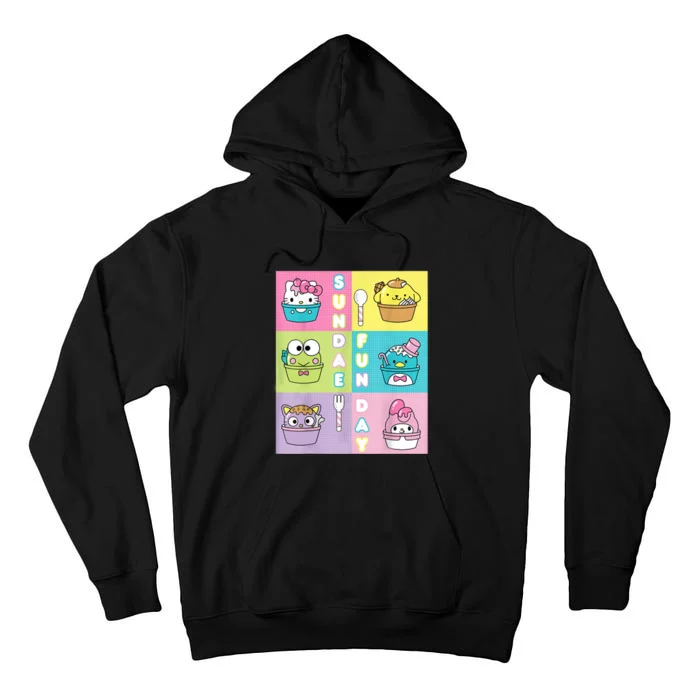 Sundae Fun Day Ft. Sanrio Characters Ice Cream Dessert Tall Hoodie