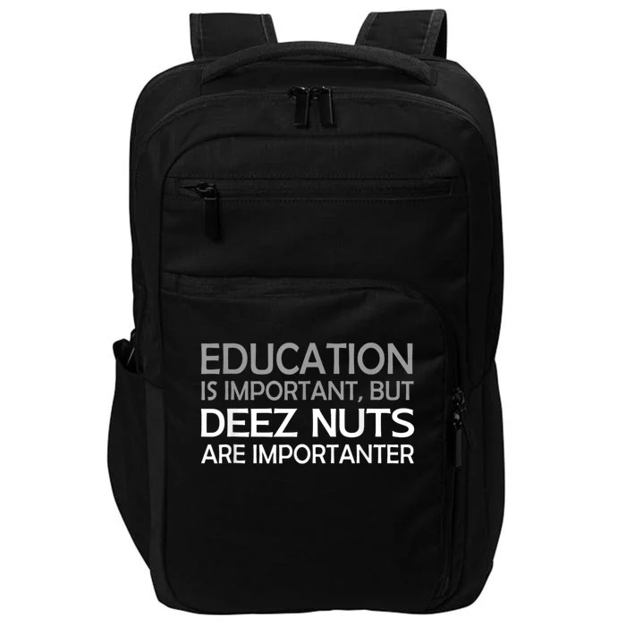 Sarcastic Funny Deez Nuts Impact Tech Backpack