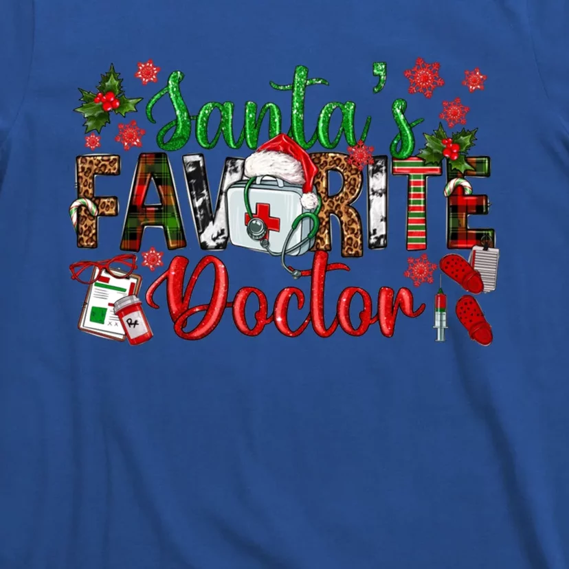 SantaS Favorite Doctor Family Matching Christmas Party Great Gift T-Shirt