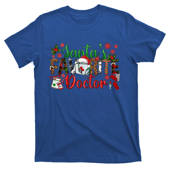 SantaS Favorite Doctor Family Matching Christmas Party Great Gift T-Shirt