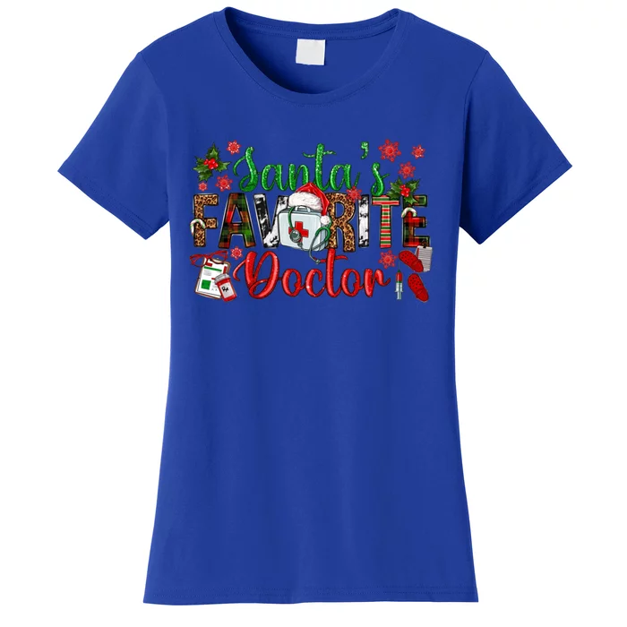 SantaS Favorite Doctor Family Matching Christmas Party Great Gift Women's T-Shirt