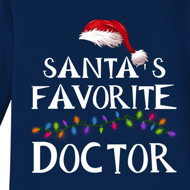 SantaS Favorite Doctor Family Matching Christmas Sweater Gift Baby Long Sleeve Bodysuit