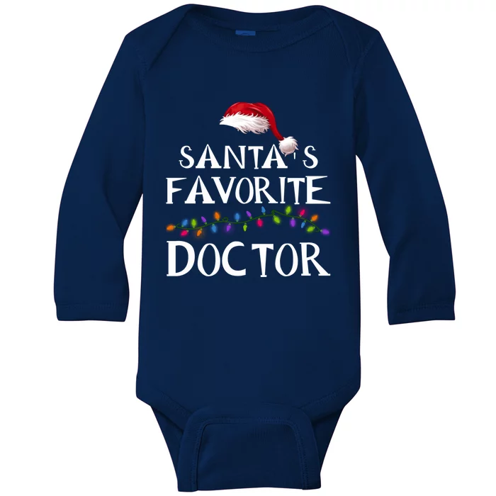 SantaS Favorite Doctor Family Matching Christmas Sweater Gift Baby Long Sleeve Bodysuit