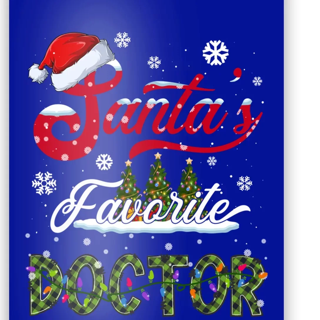 SantaS Favorite Doctor Family Matching Group Christmas Gift Poster