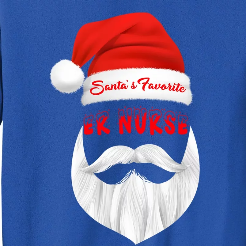 SantaS Favorite Er Nurse Funny Christmas Xmas Gift Sweatshirt