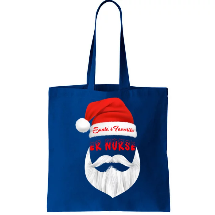 SantaS Favorite Er Nurse Funny Christmas Xmas Gift Tote Bag