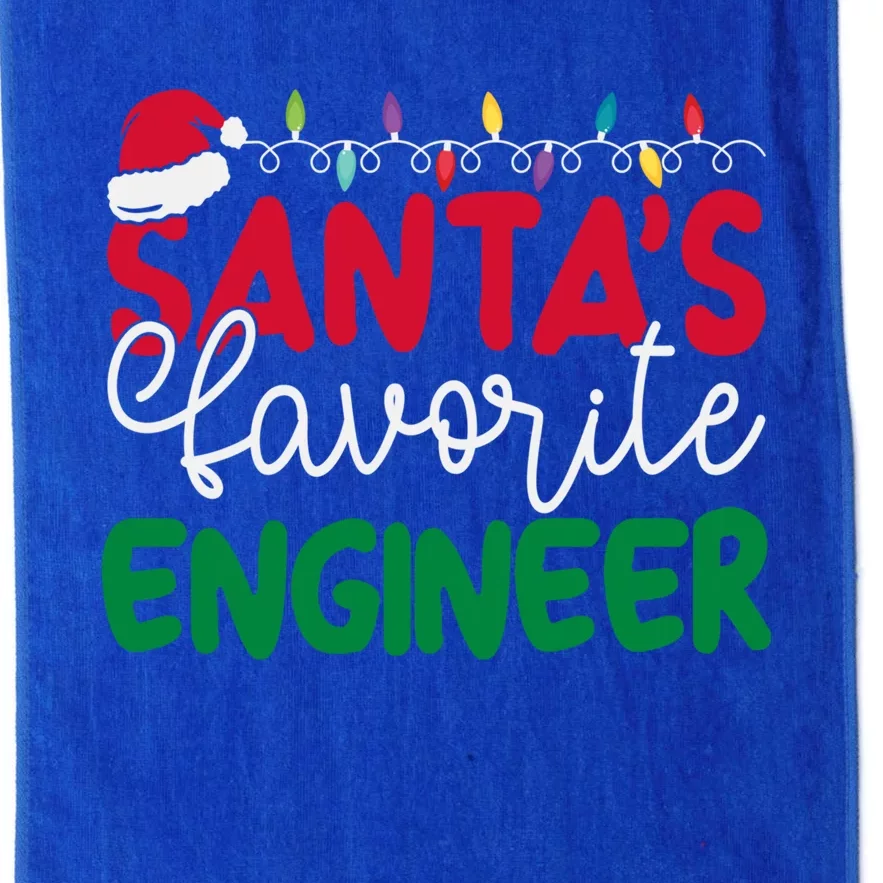 SantaS Favorite Engineer Family Matching Group Christmas Gift Platinum Collection Golf Towel