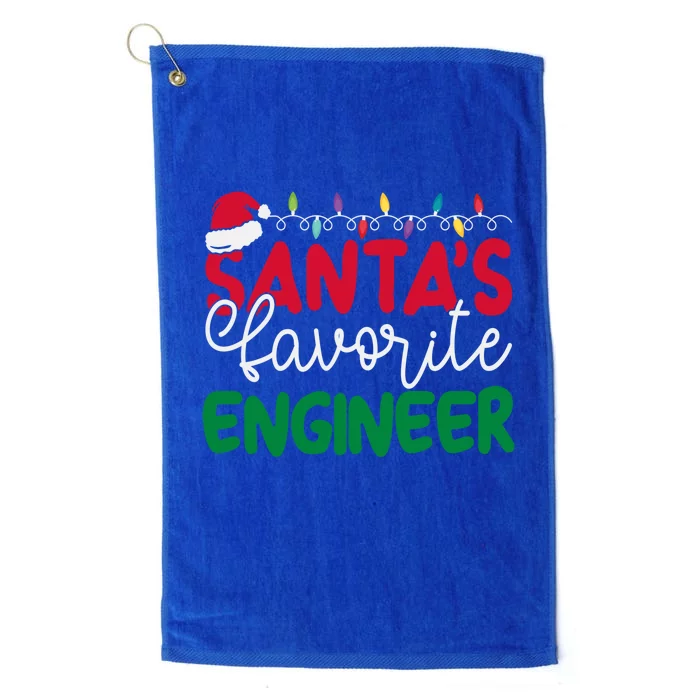 SantaS Favorite Engineer Family Matching Group Christmas Gift Platinum Collection Golf Towel