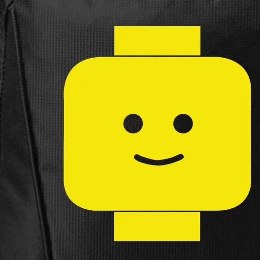 Smily Face Expression Lego Head City Backpack