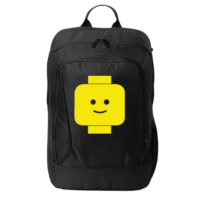 Smily Face Expression Lego Head City Backpack