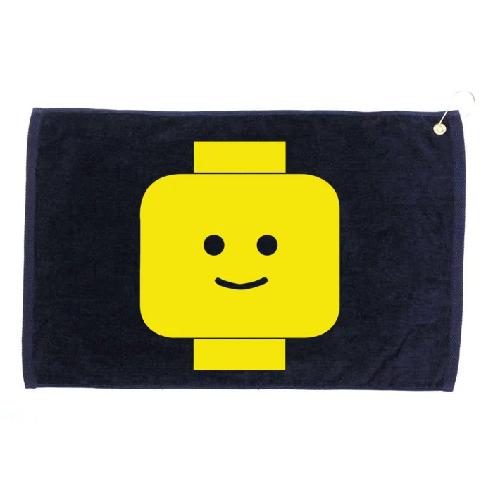 Smily Face Expression Lego Head Grommeted Golf Towel