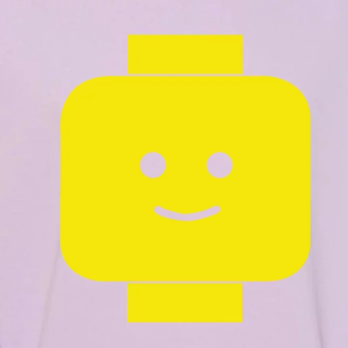 Smily Face Expression Lego Head Garment-Dyed Sweatshirt