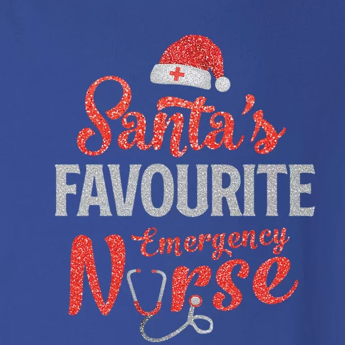 Santas Favorite Emergency Nurse Er Nursing Christmas Funny Gift Toddler Long Sleeve Shirt