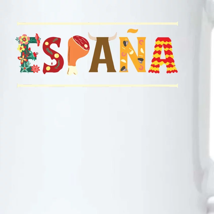 Spanish Fiesta Espana Bull Spanish Flower Spain Flag Spain Black Color Changing Mug