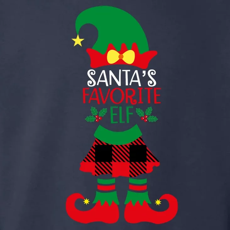 Santa's Favorite Elf Cute Christmas Holiday Toddler Hoodie