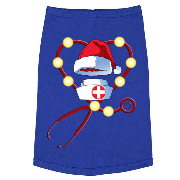 Santas Favorite Er Nurse Merry Christmas Celebration Great Gift Doggie Tank