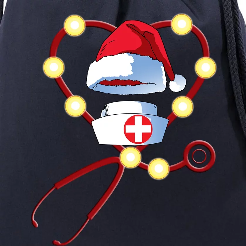 Santas Favorite Er Nurse Merry Christmas Celebration Great Gift Drawstring Bag