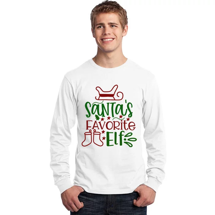 Santa's Favorite Elf Tall Long Sleeve T-Shirt