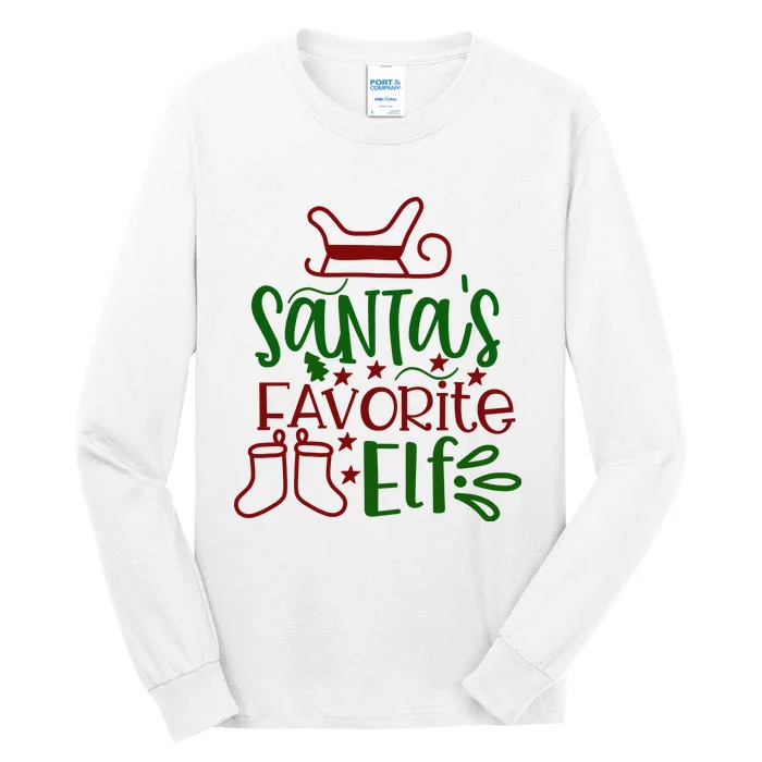 Santa's Favorite Elf Tall Long Sleeve T-Shirt