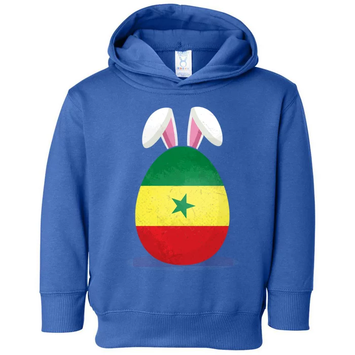 Senegal Flag Egg Bunny Ears Senegalese Easter Sunday Cute Gift Toddler Hoodie