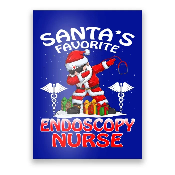 Santas Favorite Endoscopy Nurse Christmas Matching Costume Gift Poster