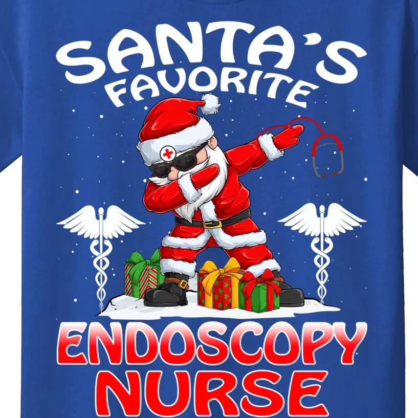 Santas Favorite Endoscopy Nurse Christmas Matching Costume Gift Kids T-Shirt