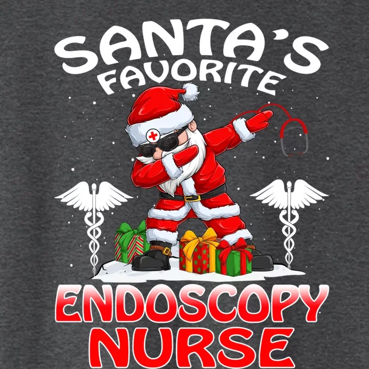 Santas Favorite Endoscopy Nurse Christmas Matching Costume Gift Women's Crop Top Tee