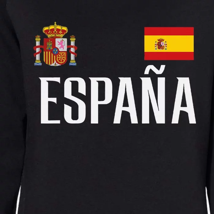 Spain Flag Espana Football Soccer Fan Womens California Wash Sweatshirt